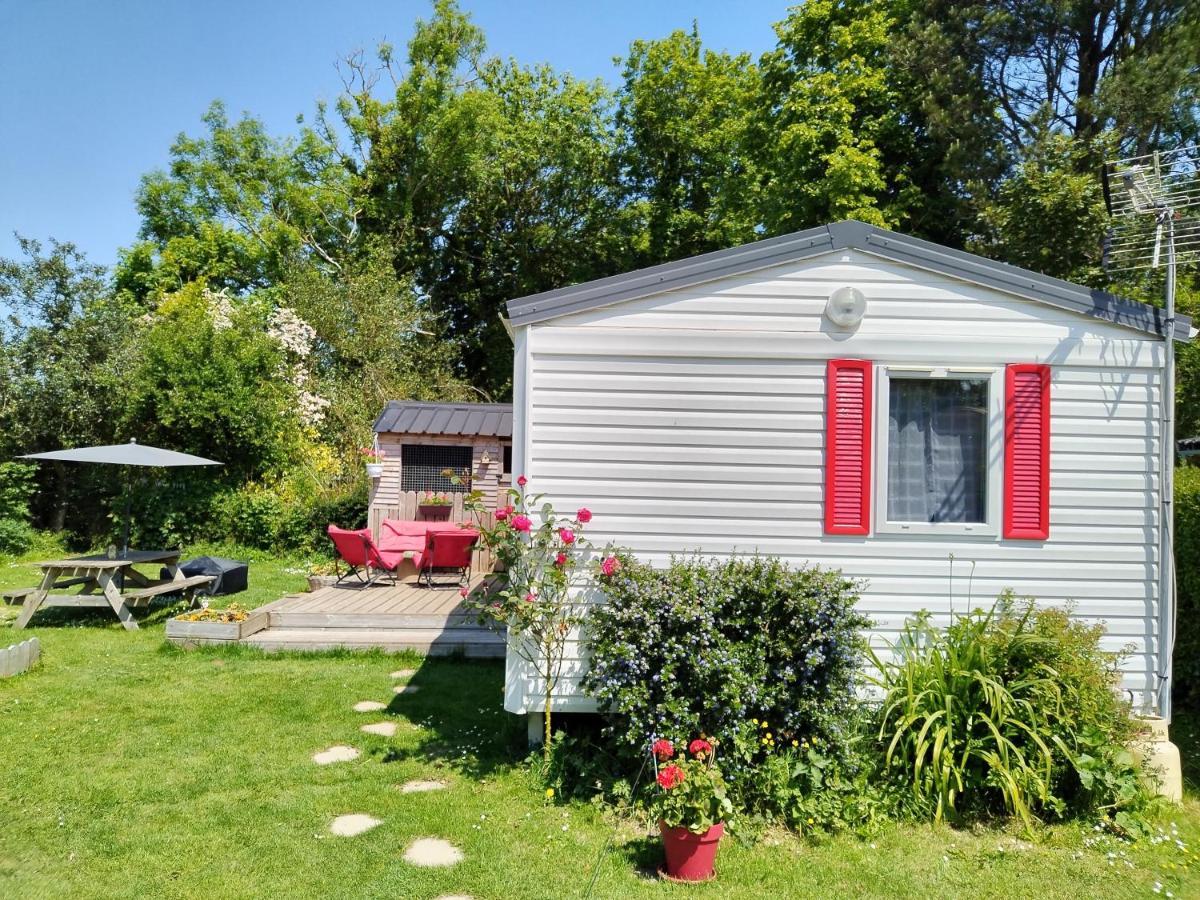 Mobil-Home Coin De Paradis En Cote D'Opale Sur Terrain Prive Et Sa Caravane Hermelinghen Buitenkant foto