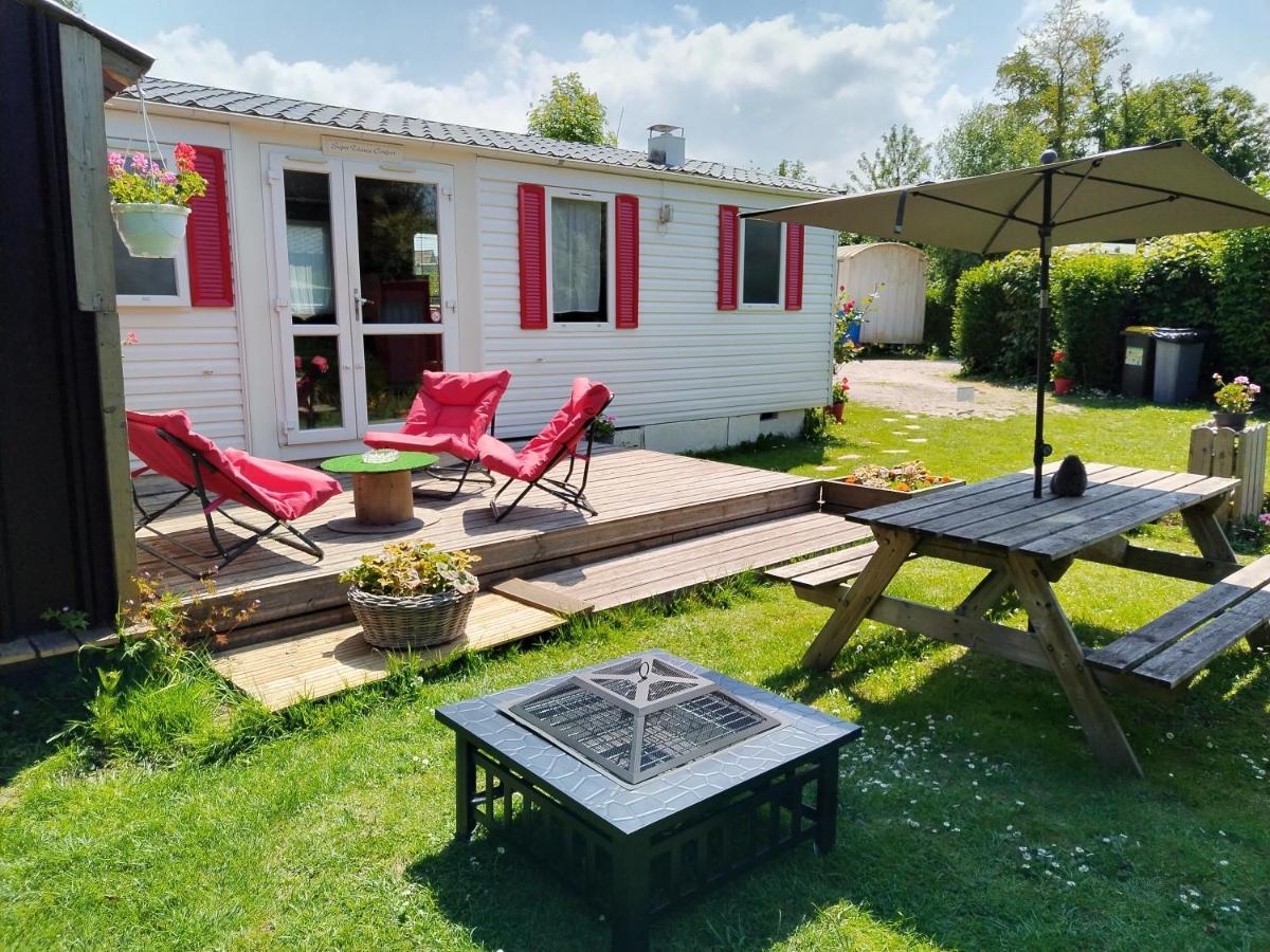 Mobil-Home Coin De Paradis En Cote D'Opale Sur Terrain Prive Et Sa Caravane Hermelinghen Buitenkant foto